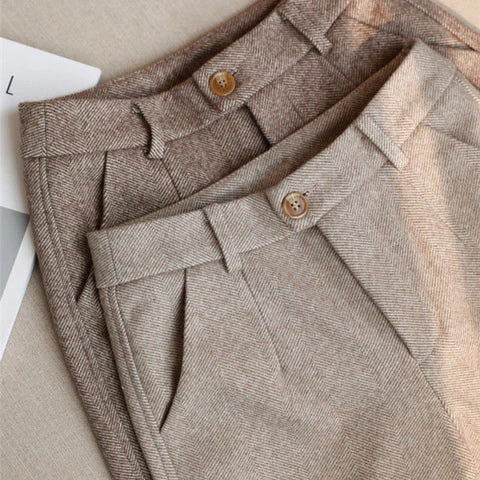 Pantalones de mujer elegantes de talle alto