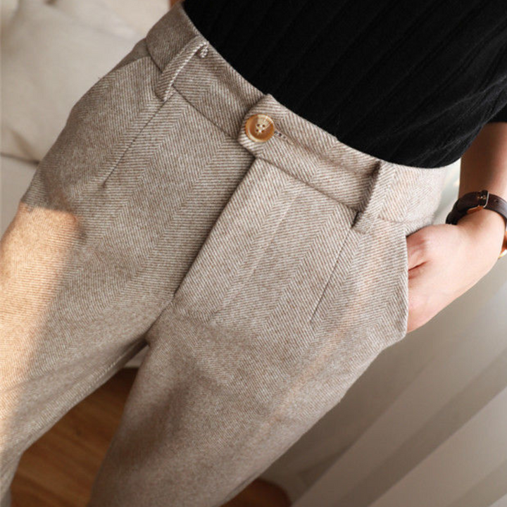 Pantalones de mujer elegantes de talle alto
