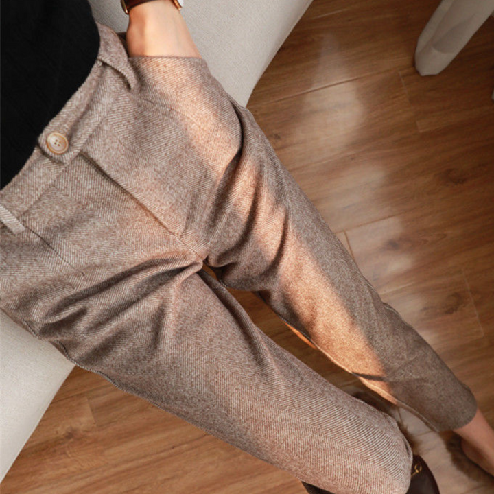 Pantalones de mujer elegantes de talle alto