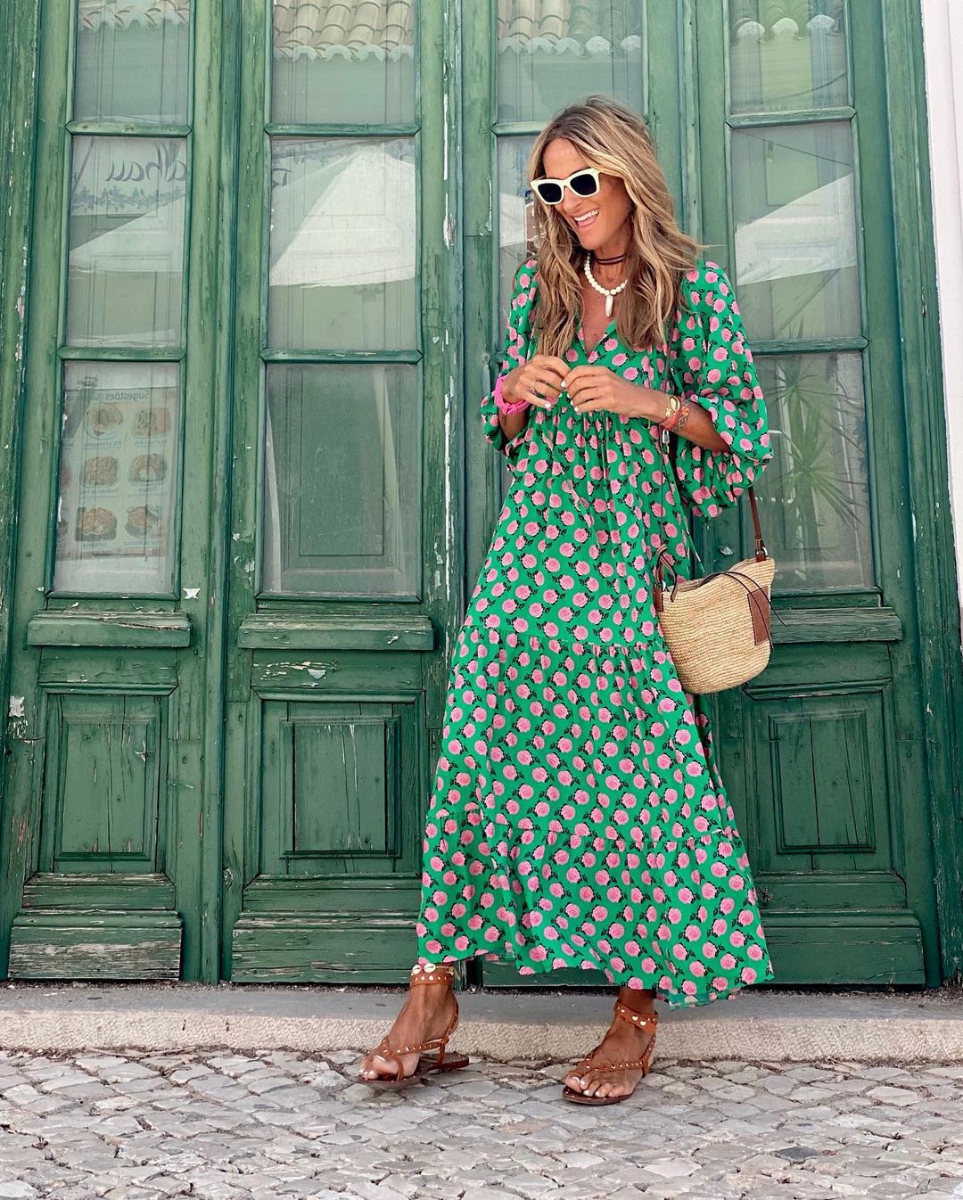 Vestido largo elegante de mujer veraniego bohemio para eventos casuales