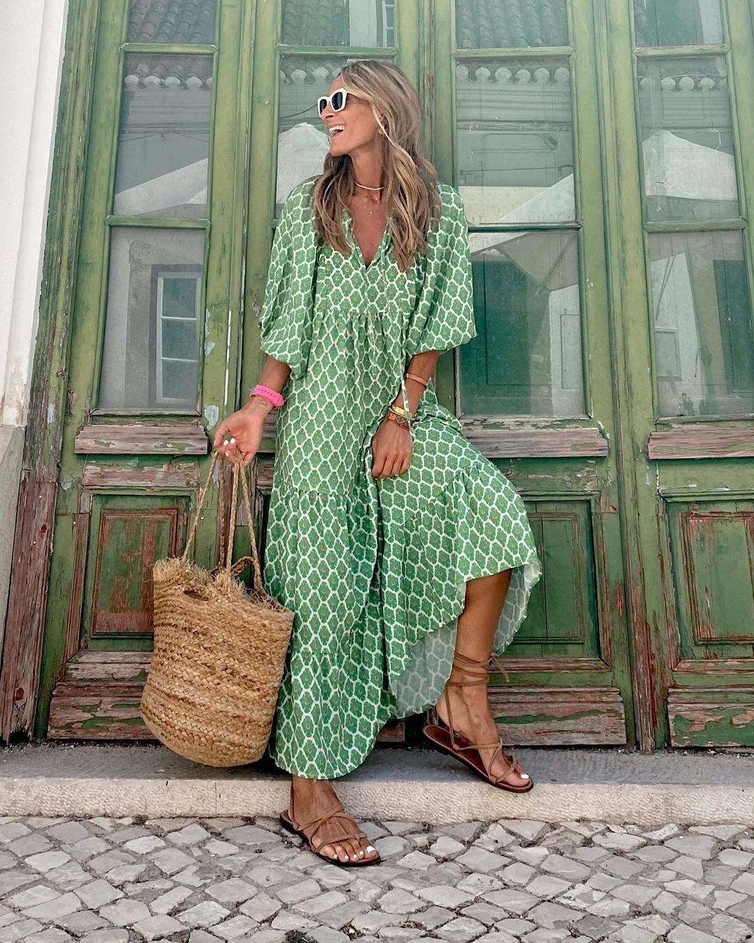 Vestido largo elegante de mujer veraniego bohemio para eventos casuales