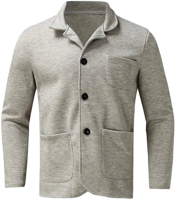 Blazer Uomo Casual in Tessuto Morbido - Elegante e Versatile per Occasioni Semi-Formal e Tempo Libero 1