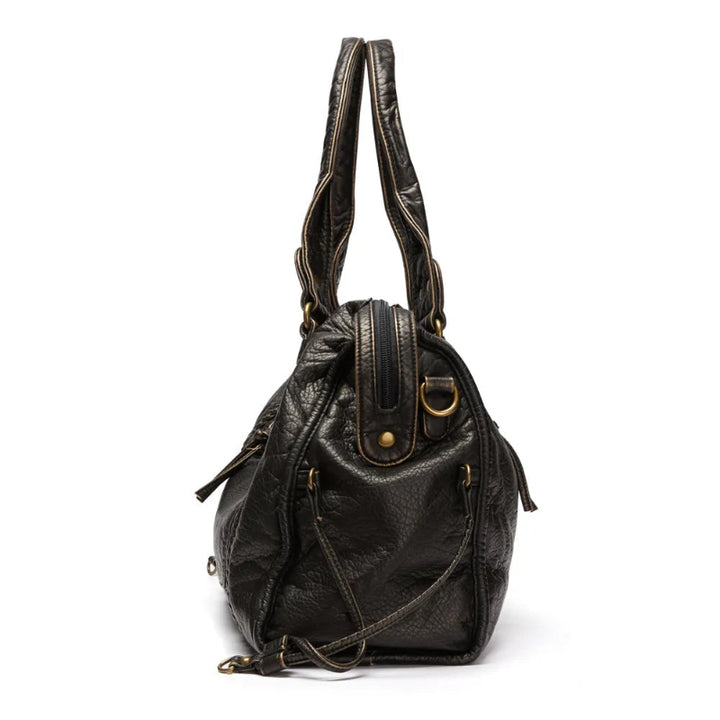 Borsa da Donna Elegante in Pelle Nera con Tracolla e Scomparti Interni 5