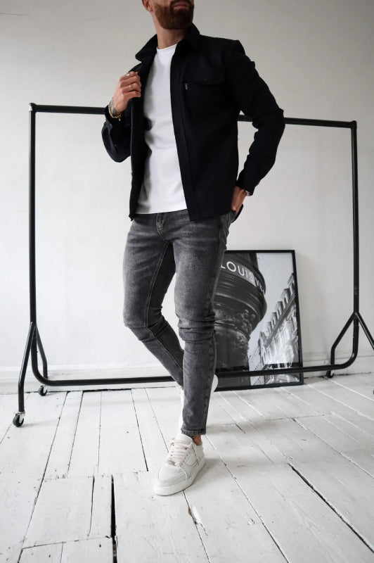 Camicia da Uomo con Bottoni e Tasche Frontali - Stile Casual e Versatile 6