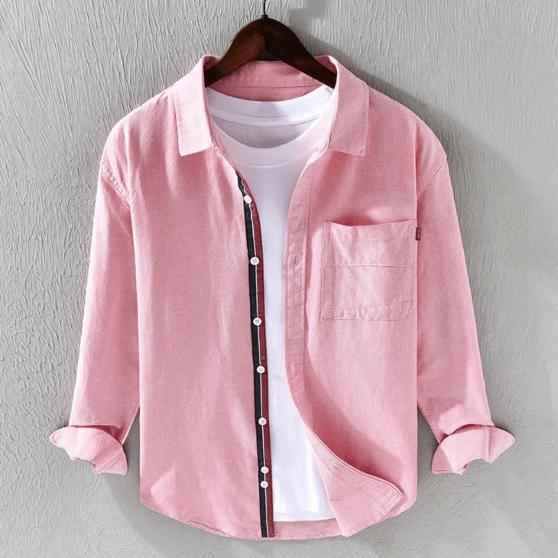 Camisa de Hombre Elegante Fabien Matinée en Chambray Ligera y Versátil para Ocasiones Informales y Formales