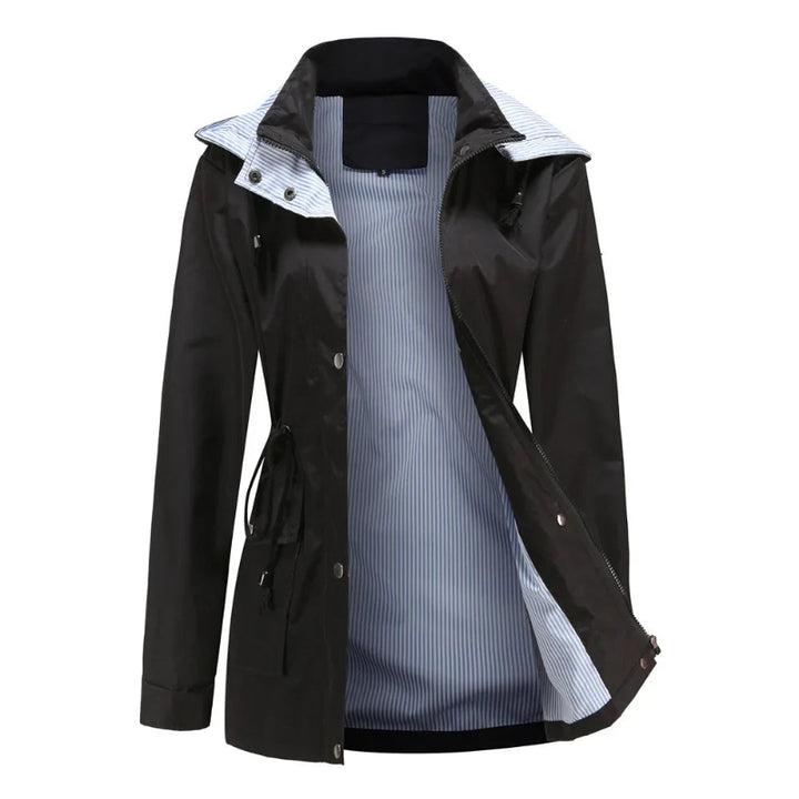 Cappotto Lungo Donna Impermeabile Invernale Elegante con Maniche Lunghe 11