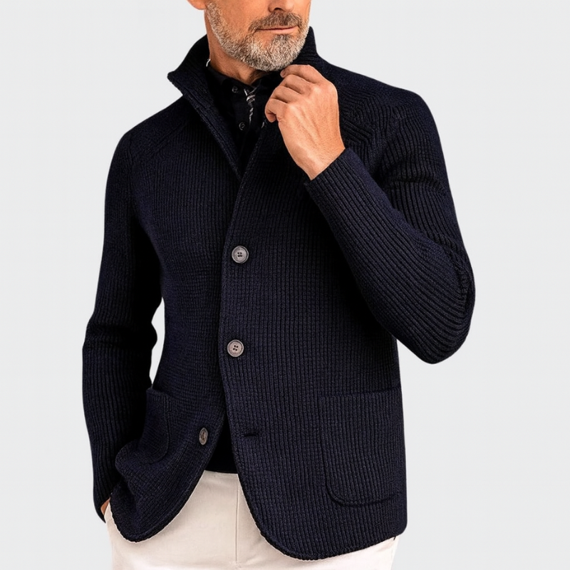 Elegante giacca in maglia da uomo per occasioni casual e formali