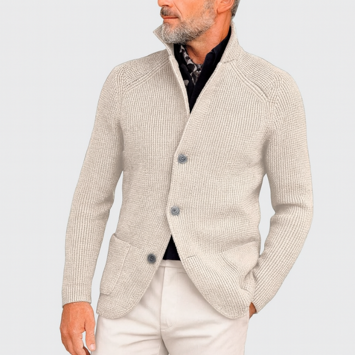 Elegante giacca in maglia da uomo per occasioni casual e formali