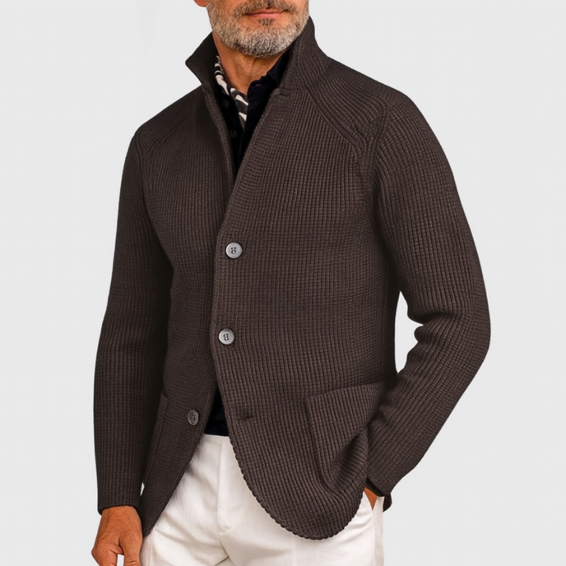 Elegante giacca in maglia da uomo per occasioni casual e formali