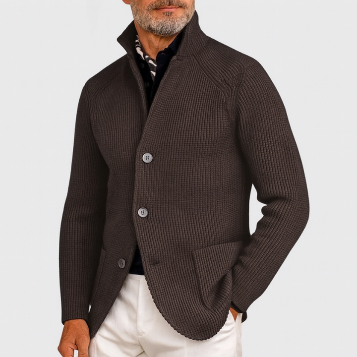 Elegante giacca in maglia da uomo per occasioni casual e formali