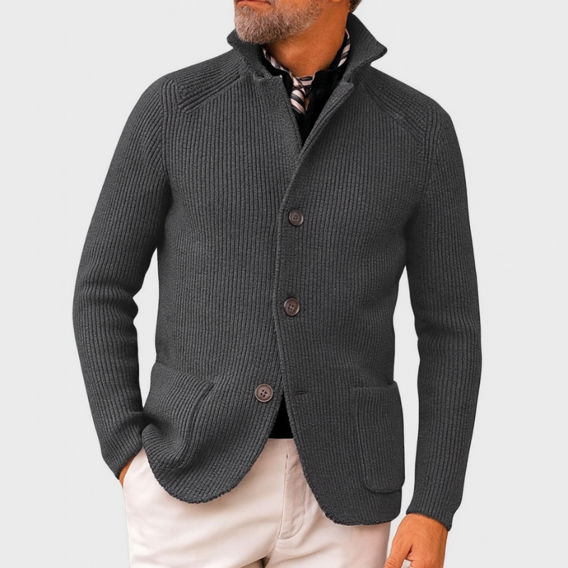 Elegante giacca in maglia da uomo per occasioni casual e formali