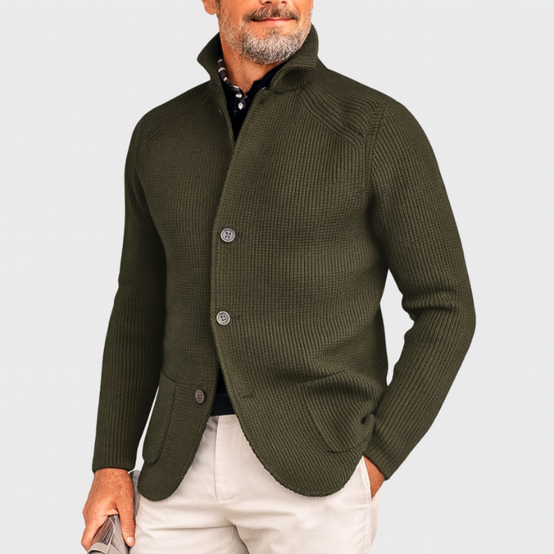 Elegante giacca in maglia da uomo per occasioni casual e formali