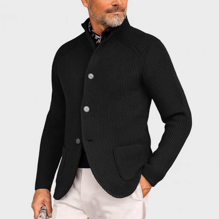 Elegante giacca in maglia da uomo per occasioni casual e formali