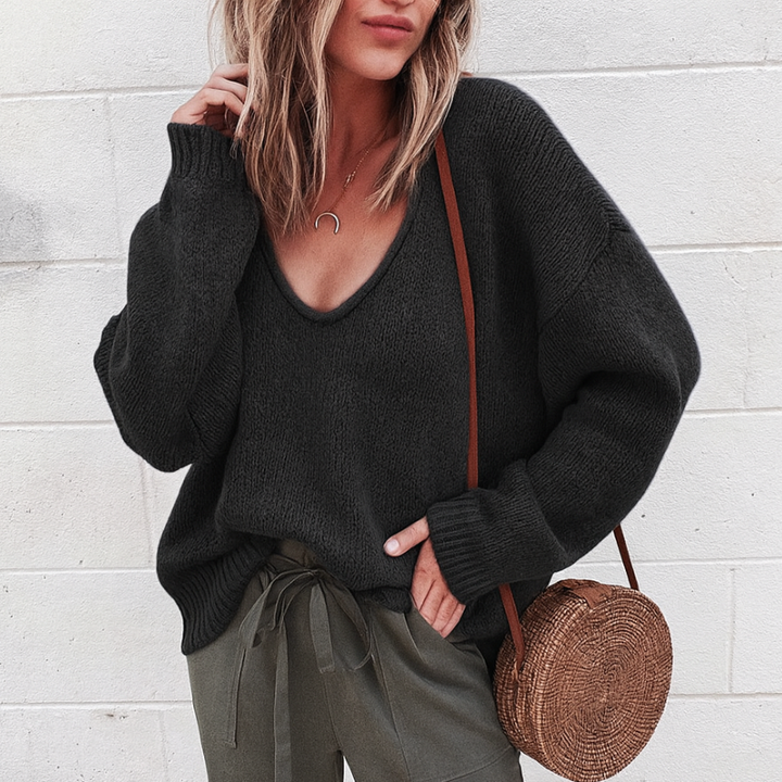 Elegante suéter de lana merino para mujer - diseño clásico y versátil para cada ocasión
