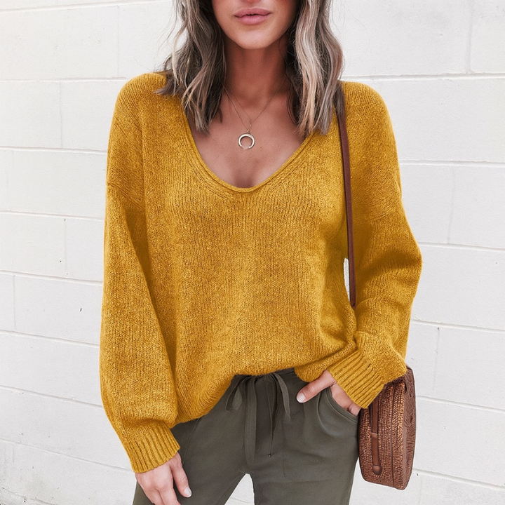 Elegante suéter de lana merino para mujer - diseño clásico y versátil para cada ocasión