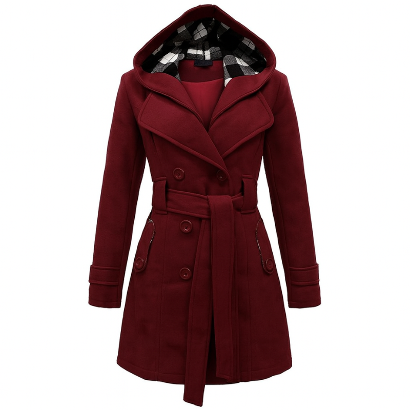 Elegante trench idrorepellente da donna per tutte le stagioni