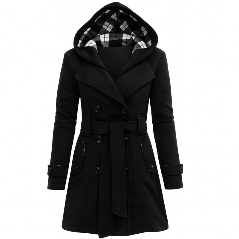 Elegante trench idrorepellente da donna per tutte le stagioni