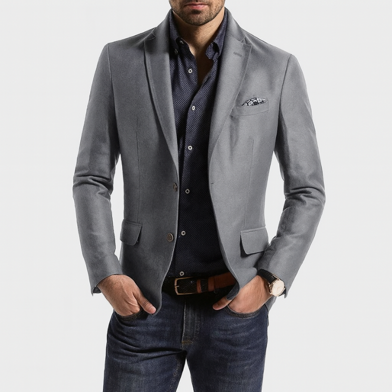 Chaqueta de hombre con cierre de dos botones para ocasiones formales y smart-casual