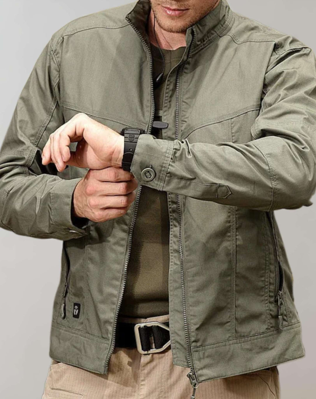 Chaqueta de hombre ligera de verano con cremallera