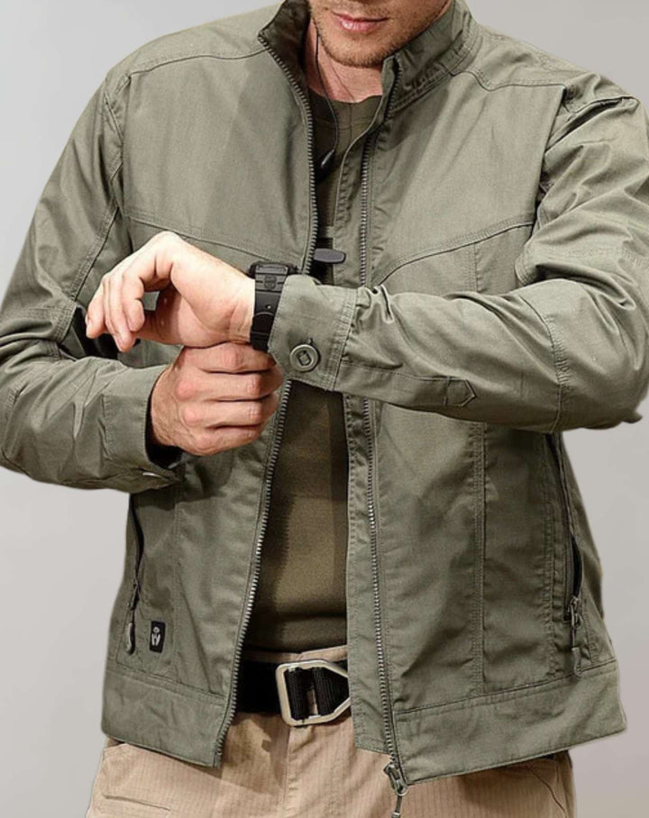Chaqueta de hombre ligera de verano con cremallera