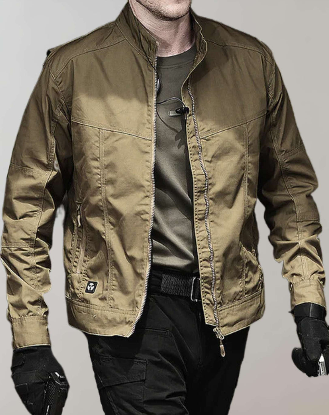 Chaqueta de hombre ligera de verano con cremallera