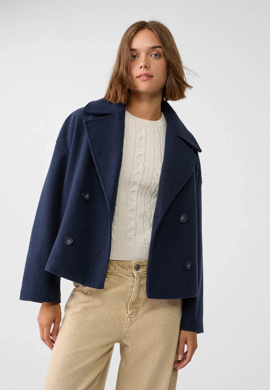 Giacca Corta Doppiopetto Elegante per Donna – Stile Versatile e Comfort 5