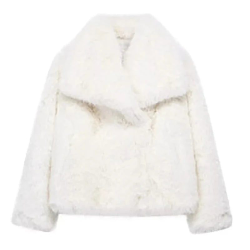 Giacca Invernale Donna in Pelliccia Sintetica Elegante – Giubbotto Corto per Autunno e Inverno, Caldo e Confortevole 5
