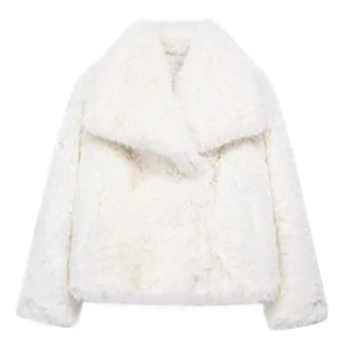 Giacca Invernale Donna in Pelliccia Sintetica Elegante – Giubbotto Corto per Autunno e Inverno, Caldo e Confortevole 5