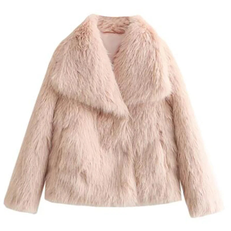 Giacca Invernale Donna in Pelliccia Sintetica Elegante – Giubbotto Corto per Autunno e Inverno, Caldo e Confortevole 7