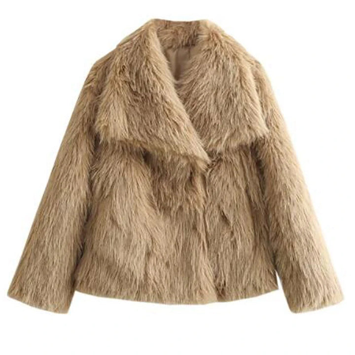 Giacca Invernale Donna in Pelliccia Sintetica Elegante – Giubbotto Corto per Autunno e Inverno, Caldo e Confortevole 8