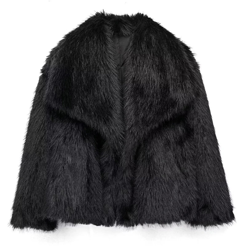 Giacca Invernale Donna in Pelliccia Sintetica Elegante – Giubbotto Corto per Autunno e Inverno, Caldo e Confortevole 9