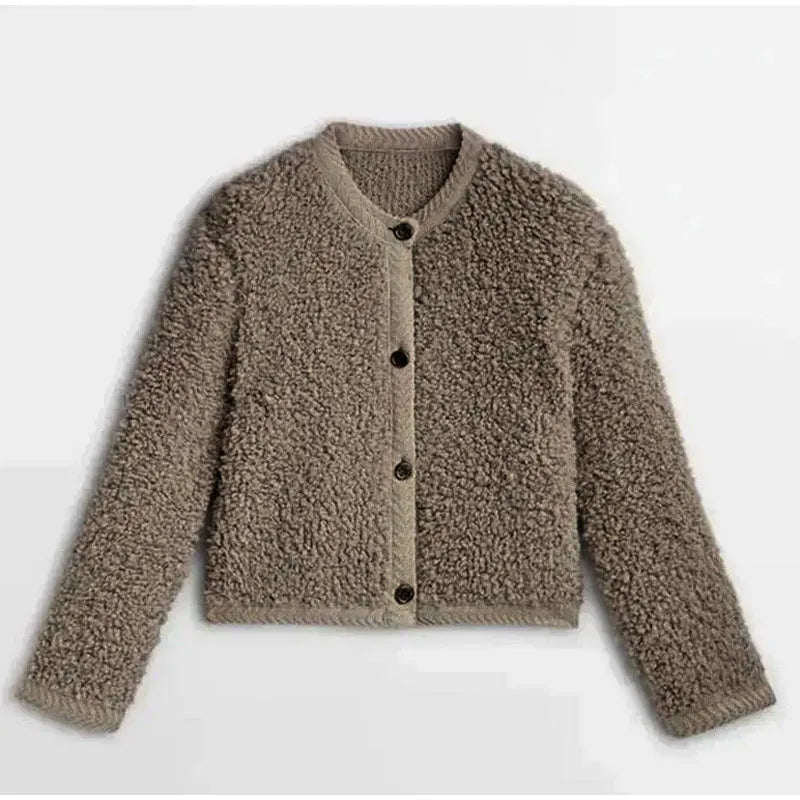 Giacca Invernale Donna in Pile con Bottoni Frontali – Calda e Versatile per Ogni Occasione 7