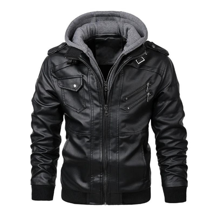 Giacca Invernale Uomo con Cappuccio e Tasche con Zip per Look Casual e Funzionale 4