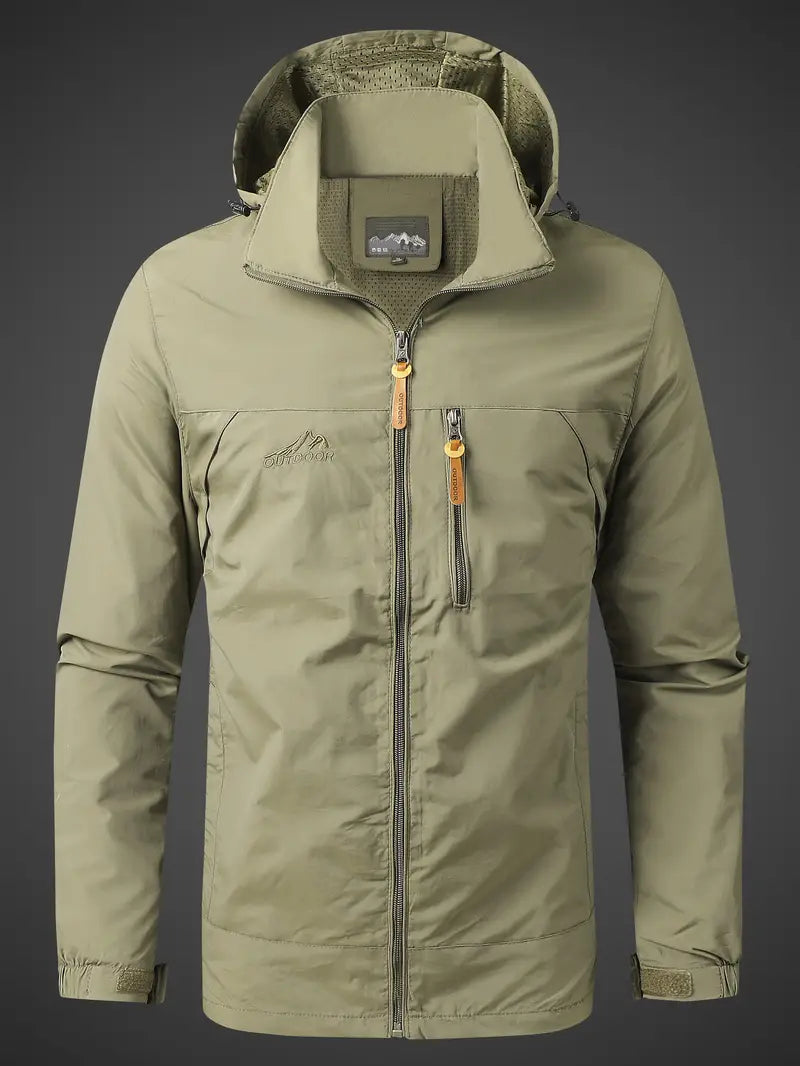 Chaqueta para hombre para actividades al aire libre con diseño funcional y moderno