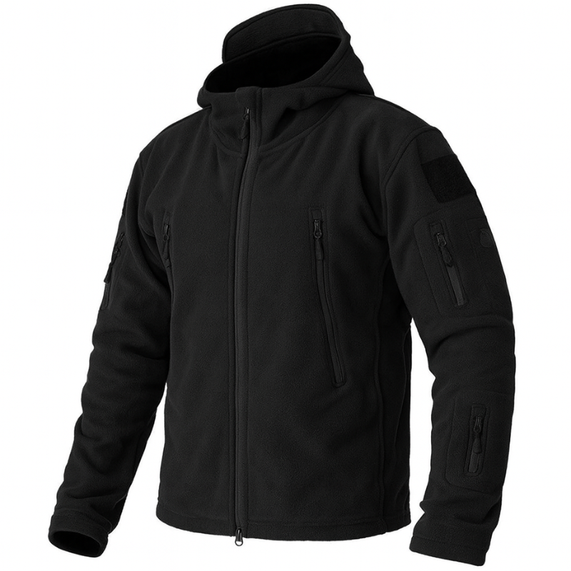 Giacca invernale in pile da uomo con tasche e cappuccio - Calore per autunno e inverno