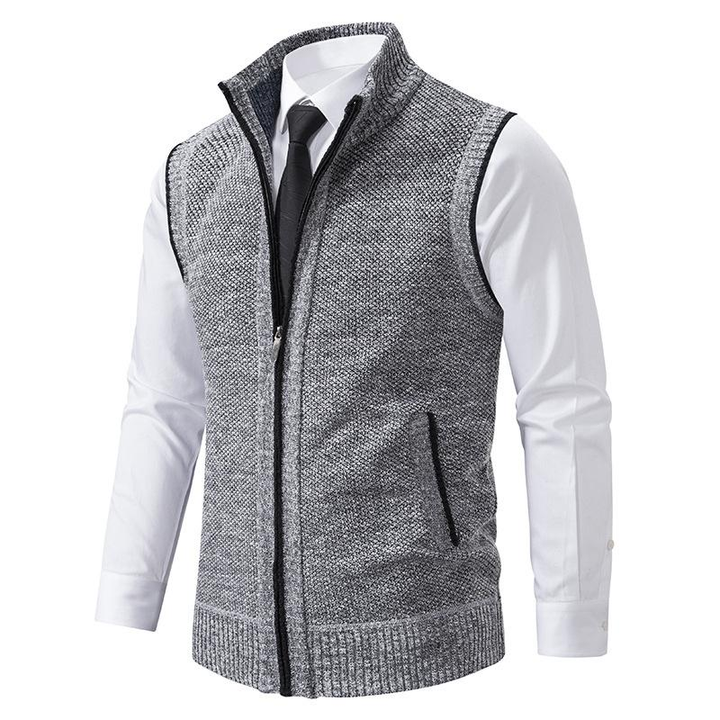 Chaleco elegante de hombre de corte slim para un look versátil y refinado