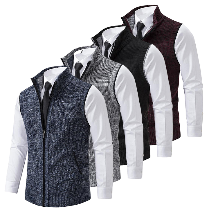 Chaleco elegante de hombre de corte slim para un look versátil y refinado