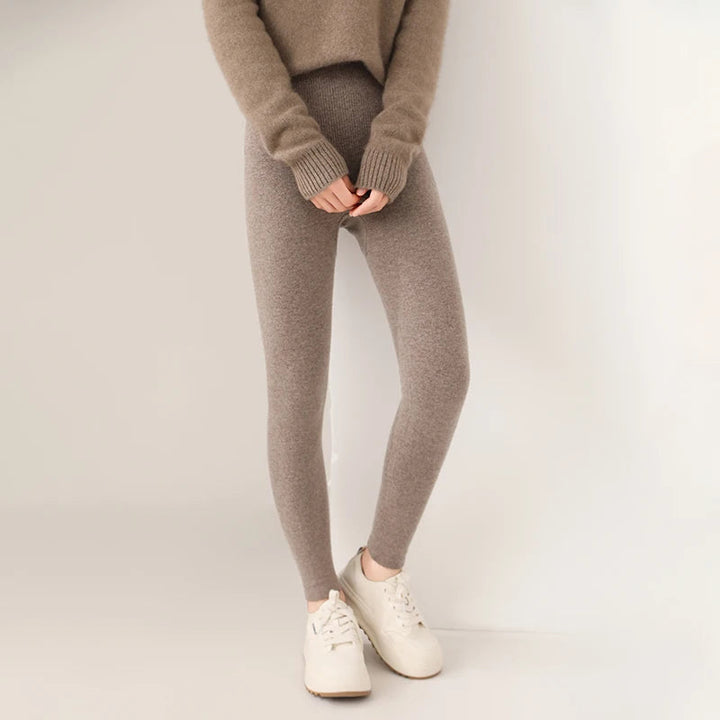 Leggings Donna in Cashmere Morbidi e Aderenti Alta Vita per Comfort e Stile 8