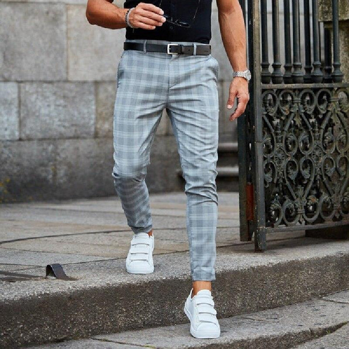 Pantalones Chino a Cuadros para Hombre Elegantes