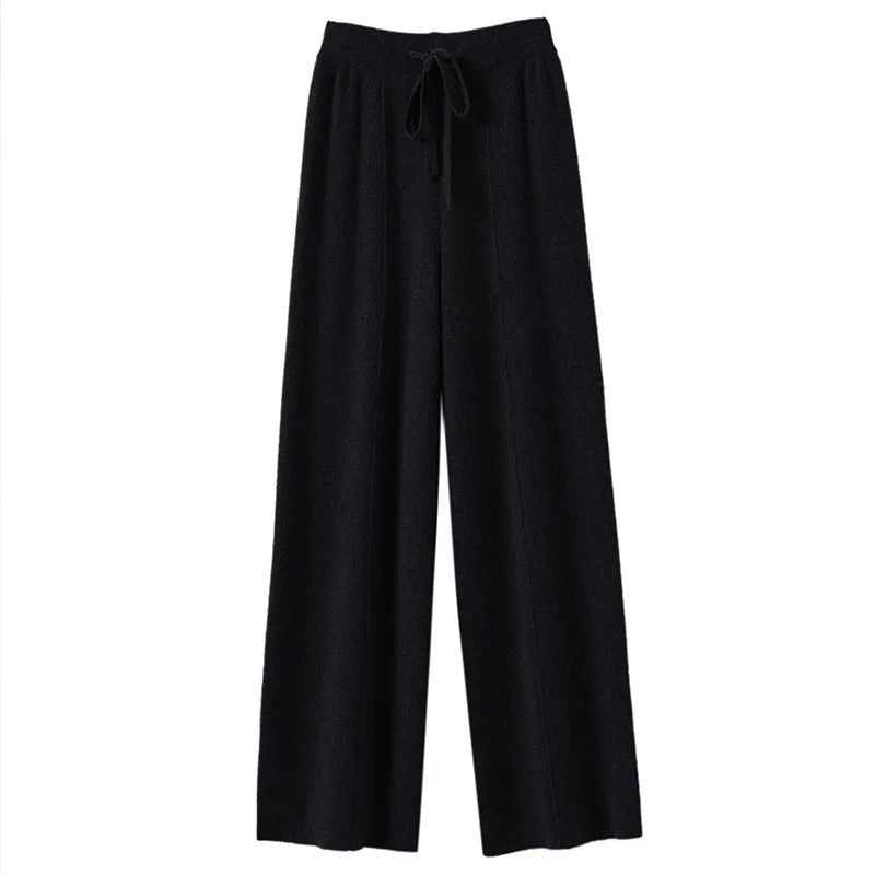 Pantaloni Donna Sweatpants Confortevoli a Gamba Larga per Relax e Attività Quotidiane 9