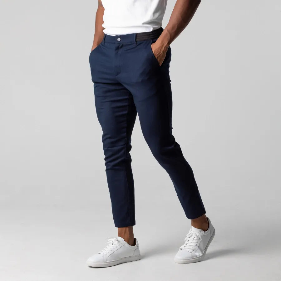 Pantaloni Homme Chino Slim Fit Élégants pour Look Casual Moderne