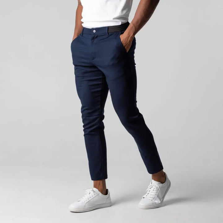 Pantaloni Homme Chino Slim Fit Élégants pour Look Casual Moderne