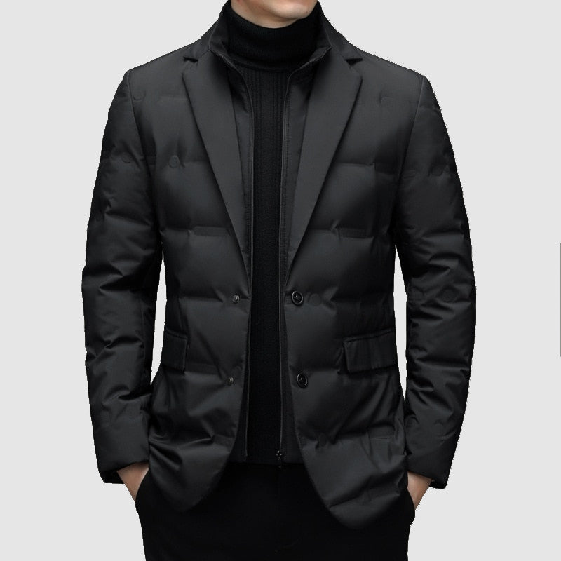 Parka de hombre elegante con diseño clásico y ajuste sastre