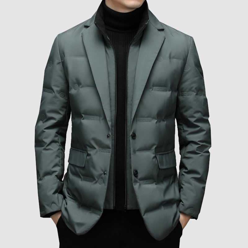 Parka de hombre elegante con diseño clásico y ajuste sastre