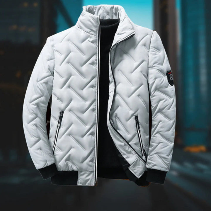 Piumino Leggero da Uomo Trapuntato con Tasche - Ideale per Autunno/Inverno, Disponibile in Nero, Verde e Grigio 2