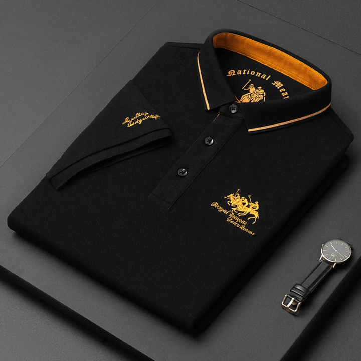 Polo clásica de hombre de manga corta, perfecta para ocasiones casuales y formales