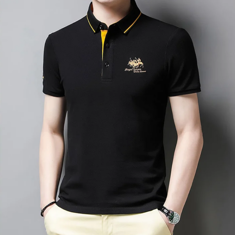 Polo clásica de hombre de manga corta, perfecta para ocasiones casuales y formales