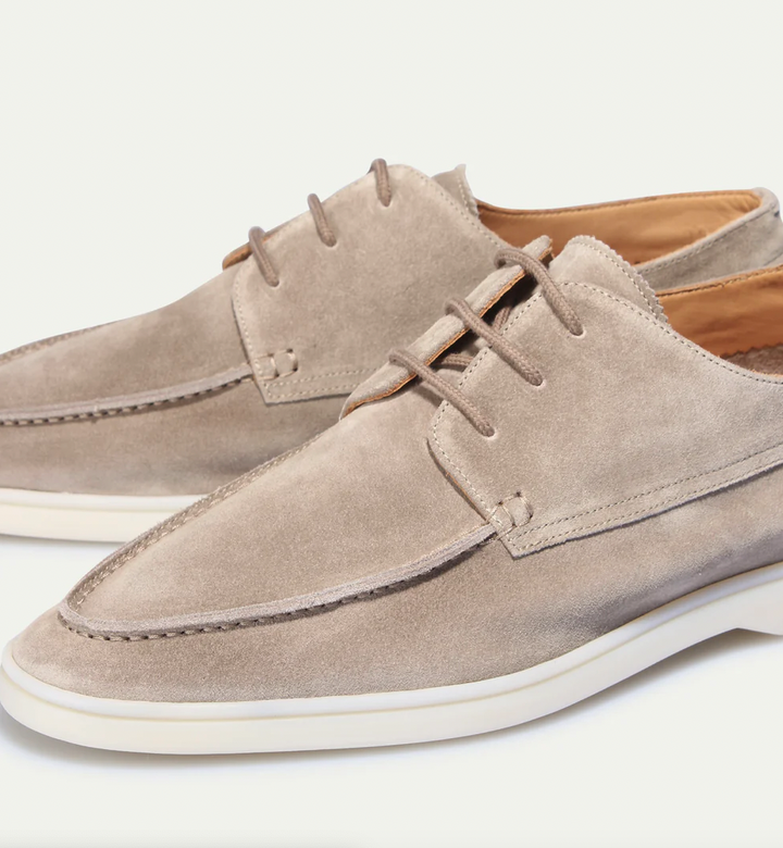 Zapatos de cordones de ante elegantes para hombre