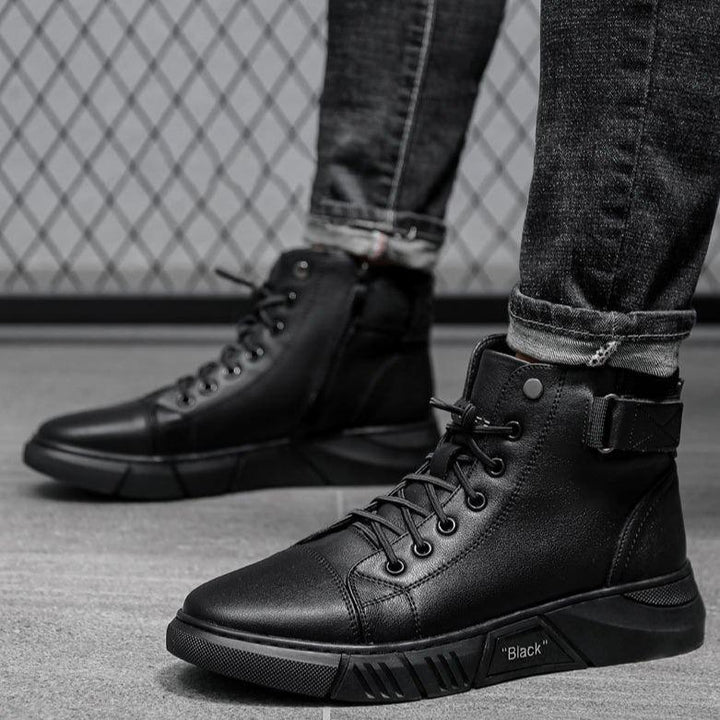Scarpe Uomo in Pelle Traspiranti Slip-On con Suola Antiscivolo per Comfort Quotidiano 1