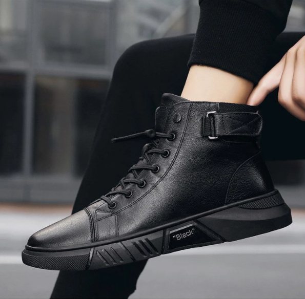 Scarpe Uomo in Pelle Traspiranti Slip-On con Suola Antiscivolo per Comfort Quotidiano 2